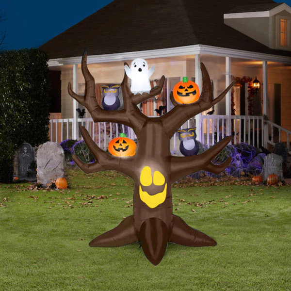 The Holiday Aisle Spooky Tree Inflatable Set Wayfair   Spooky Tree Inflatable Set 